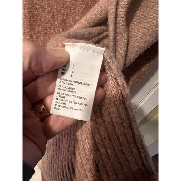 American Eagle Cardigan Womens L Fuzzy Knit Sweater Pockets Open Front cozy soft - Picture 3 of 7